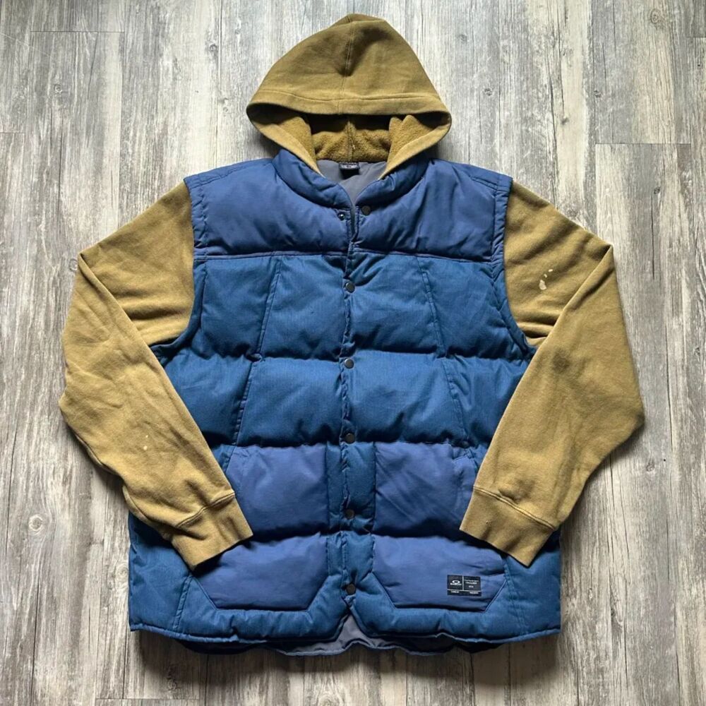 Vintage Y2K Oakley Hoodie Vest Combo Jacket Size XXL